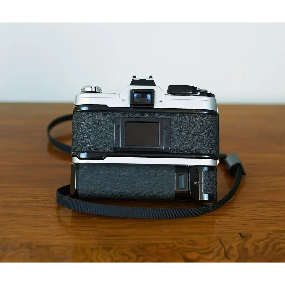 Canon AE-1 35mm Film SLR Camera w/FD 50mm 1.8 Lens | PoweWinder | Case